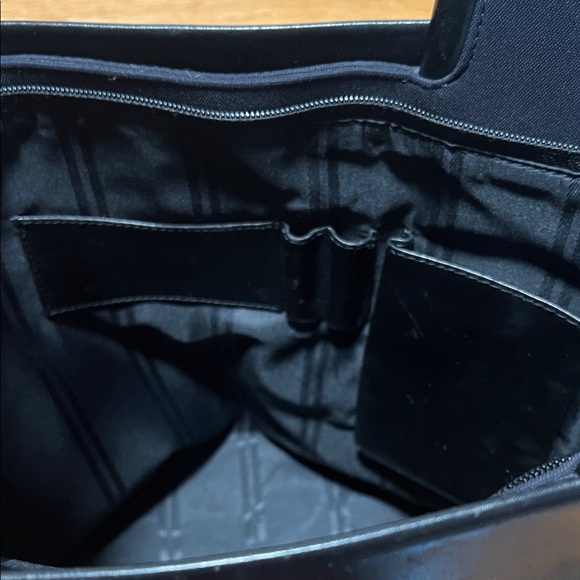 Tumi Black Leather & Nylon Tote - Picture 7 of 9